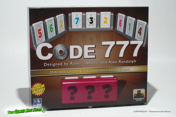 Code 777 Game 25th Anniversary Edition - Stronghold Games 2010