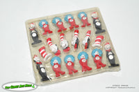 Dr. Seuss The Cat in the Hat Tie Ons Set of 18 - Universal Studios 2003 Christmas Ornaments