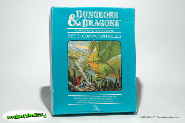 Dungeons & Dragons Set 3: Companion Rules First Printing - TSR 1984
