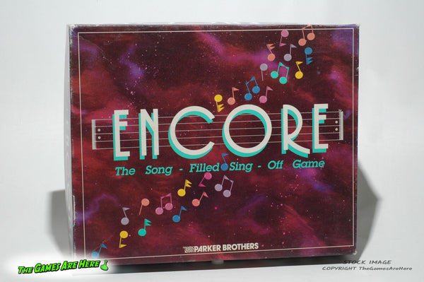 Encore Song Game - Parker Brothers 1989