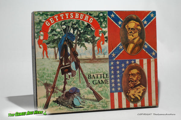 Gettysburg Battle Game - Avalon Hill 1977 Unpunched