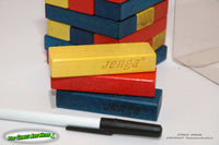 Jenga Throw 'N Go Wooden Block Stacking Game - Milton Bradley 1995