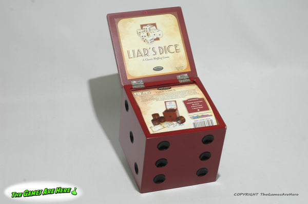 Liar's Dice Bluffing Game in Wooden Box - Front Porch Classics 2010