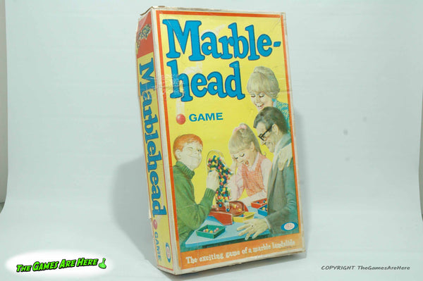 Marble Head Game - Ideal 1969 w Some Replacement Marbles