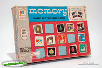 Memory Card Matching Game - Milton Bradley 1968