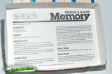 Fronts and Backs Memory Matching Game - Milton Bradley 1986