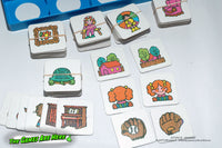 Fronts and Backs Memory Matching Game - Milton Bradley 1986