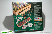 Monopoly & Clue plus 6 Classic Games in Wooden Cabinet - Parker Brothers 2004