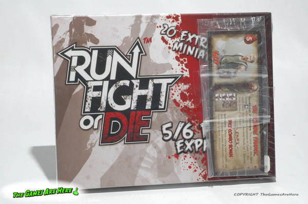 Run, Fight, or Die 5/6 Player Expansion w Guy Promo Character - 8th Summit 2014 Brand New