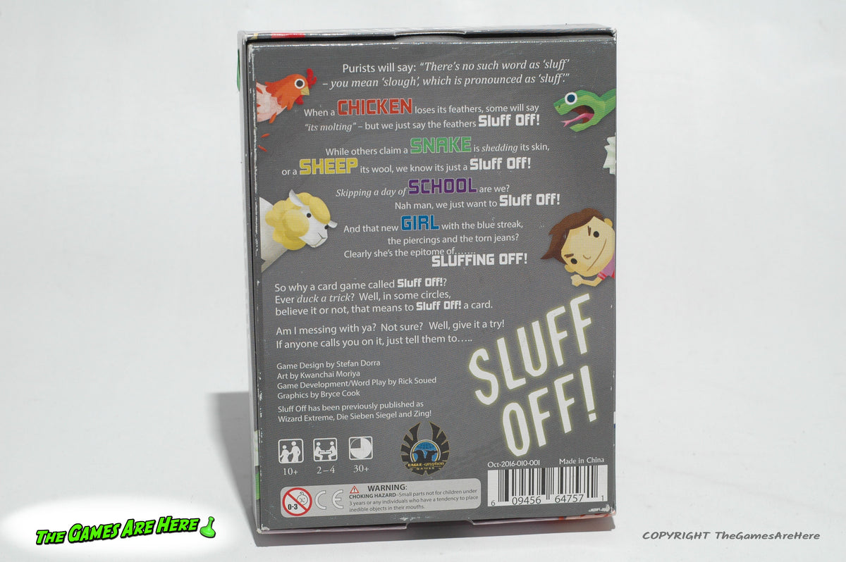 Sluff Off! Card Game - Eagle Gryphon Games 2017 w Box Wear – The Games ...