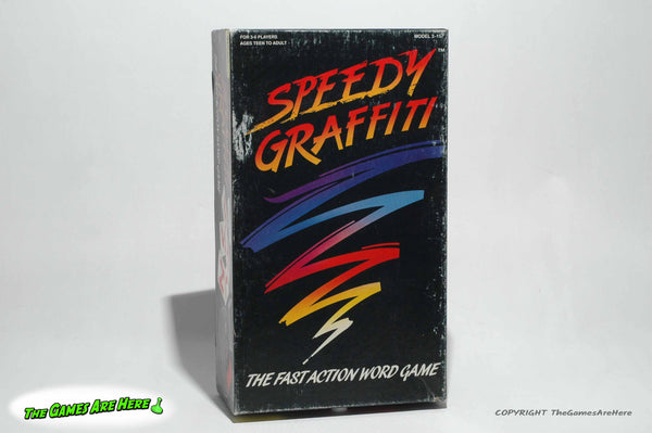 Speedy Graffiti Word Game - Tiger 1991 w Box Wear