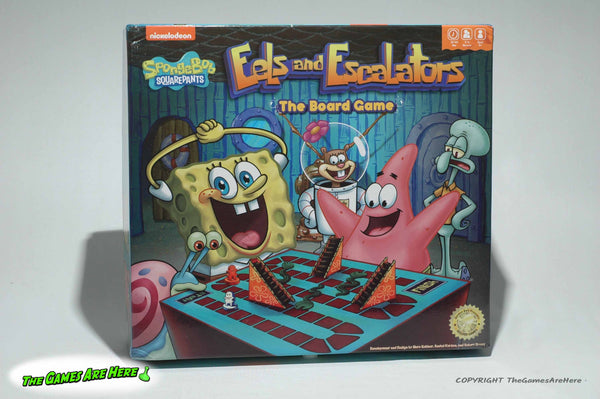 SpongeBob Squarepants Eels and Escalators the Board Game - Golden Bell Games 2021 w New Parts