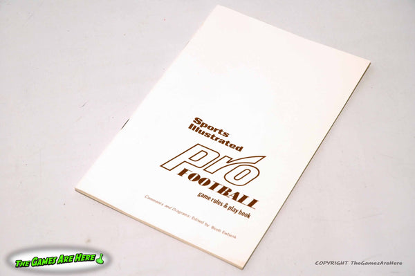 Si Pro Sports Illustrated Pro Football Game - Information Concepts Inc. 1970 ...