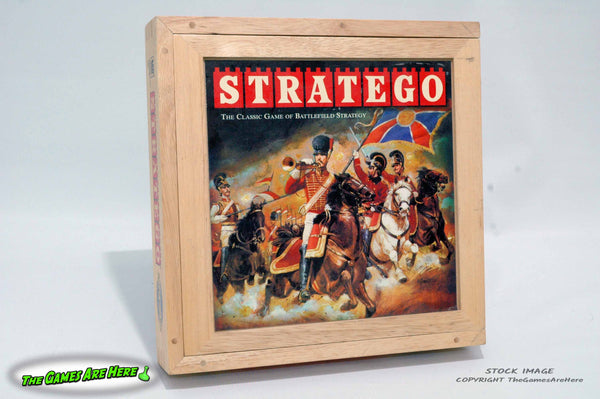 Stratego Nostalgia Games Series in Wooden Box - Milton Bradley 2002 w Sealed Board
