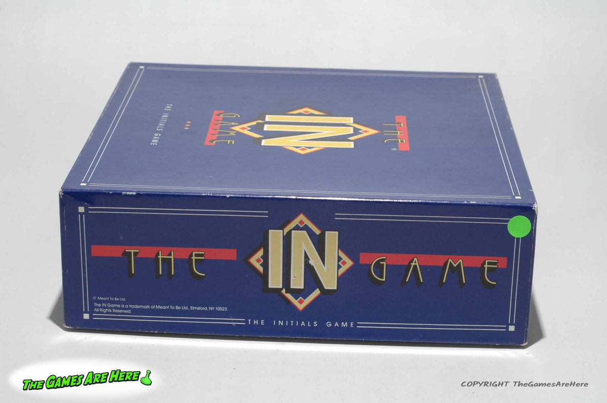 The IN Game of Initials - Meant to Be Ltd. 1988 – The Games Are Here