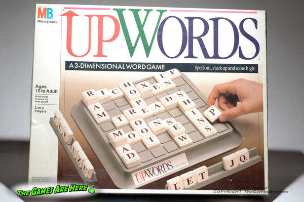 Upwords 3-D Word Game - Milton Bradley 1988