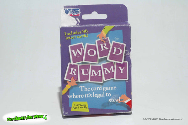 Word Rummy Card Game - Cadaco 2004 w New Cards