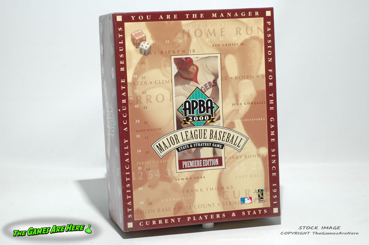 APBA 2000 Major League Baseball Premiere Edition - APBA 2000 – The ...