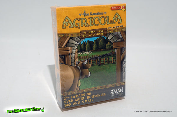 Agricola All Creatures Big and Small Expansion 2nd Expansion Even More Buildings Big and Small - Z-Man Games 2013 Brand New