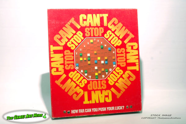 Can't Stop Game - Parker Brothers 1980 with Extra set of Chips and Some Box Wear