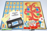 Chutes and Ladders VCR Board Game - Milton Bradley 1986