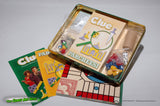 Clue \ Parcheesi Twin Play Games - Milton Bradley 2001 in Tin