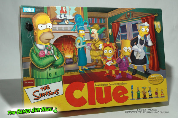 Clue The Simpsons 2nd Edition - Parker Brothers 2002