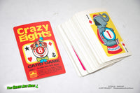 Vintage Whitman Crazy Eights Card Game #4115 Printed USA Yellow