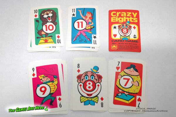 Creative Child Card Games Crazy Eights Card Game Animals 1992 Complete! EUC