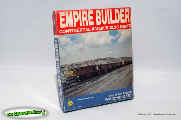 Empire Builder Continental Railbuilding Game Second Edition - Mayfair 1984 w New Parts