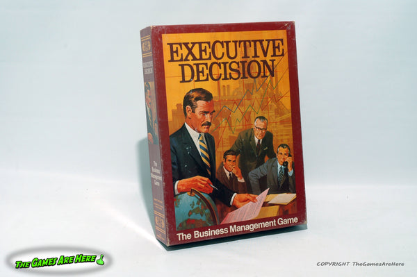 Executive Decision the Business Management Game - Avalon Hill 1981 w Unused Cards