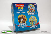 Fisher Price Games 3 in 1 Play Pack in Metal Tin 2003