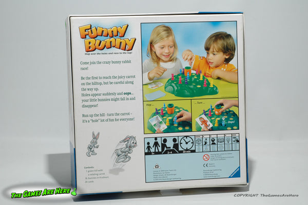 funny bunny game  Ravensburger Funny Bunny Game for Children Age 4 Years  and Up - 2 to 4 Players - Kids Gifts