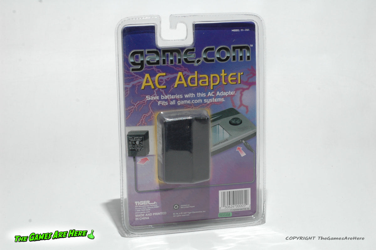 Game.Com AC Adapter - Tiger 1997 Brand NEW – The Games Are Here