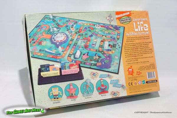 The Game of Life Spongebob Squarepants Game Manual