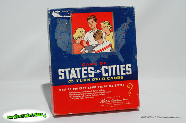 Game of States and Cities - Parker Brothers 1957