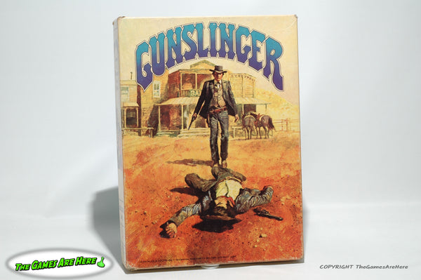 Gunslinger Game of Western Gun Fights - Avalon Hill 1982 Mostly Unpunched