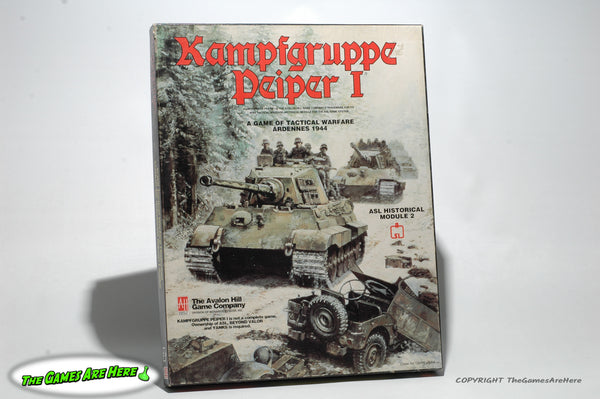 Kampfgruppe Peiper I ASL Module 2 - Avalon Hill 1993 Unpunched w some Stains (read below)