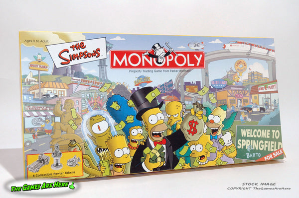 Monopoly Simpsons Edition - USAopoly 2001 – The Games Are Here