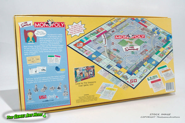 Monopoly Simpsons Edition - USAopoly 2001 – The Games Are Here