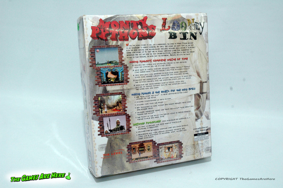 Monty Python's Looney Bin for Windows 95 - 7th Level 1998 Brand New ...