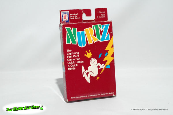 Nurtz Card Game - Bicycle Games 1988 w Sealed Cards