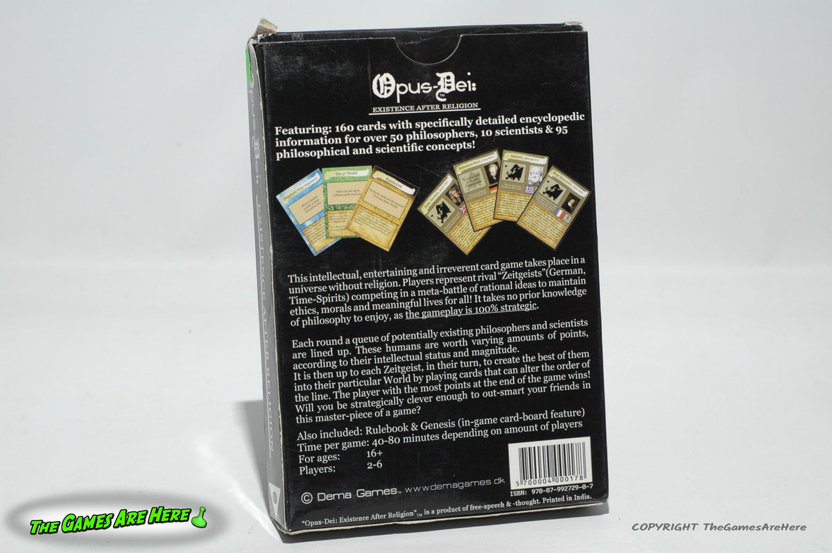Opus Dei: Existence After Religion Card Game - Dema Games 2008 w New C ...