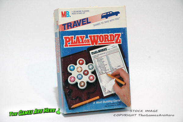 Play On Wordz Travel Game - Milton Bradley 1986