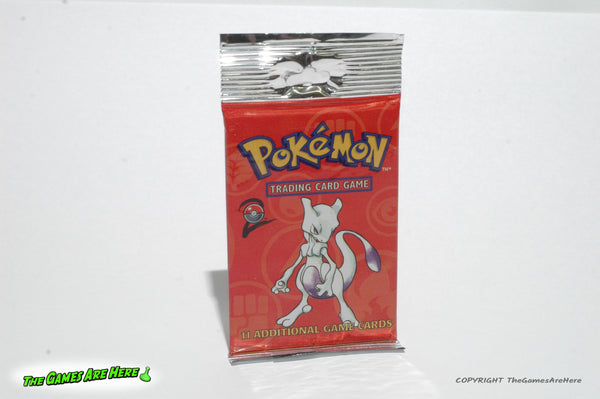 Pokemon Trading Card Game Booster Pack Base Set 2 with Mewtwo Art - Wizards of the Coast 2000 Brand New Pokemon Trading Card Game Booster Pack Base Set 2 with Mewtwo Art - Wizards of the Coast 2000 Brand New