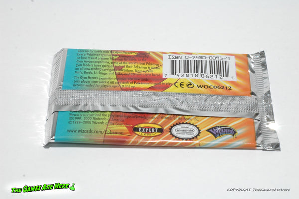 Pokemon Trading Card Game Booster Pack Gym Heroes w Surge Art - Wizard The Games Are Here Pokemon Trading Card Game Booster Pack Gym Heroes w Surge Art - Wizard The Games Are Here