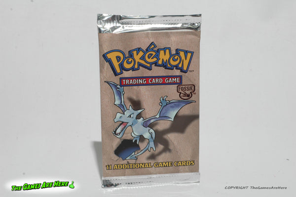 Pokemon Trading Card Game Booster Pack Fossil Aerodactyl Art - Wizards The Games Are Here Pokemon Trading Card Game Booster Pack Fossil Aerodactyl Art - Wizards The Games Are Here