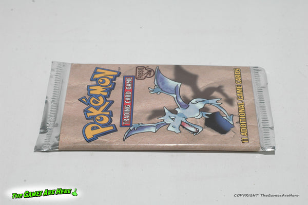 Pokemon Trading Card Game Booster Pack Fossil Aerodactyl Art - Wizards The Games Are Here Pokemon Trading Card Game Booster Pack Fossil Aerodactyl Art - Wizards The Games Are Here