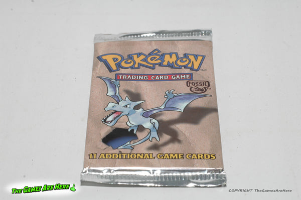 Pokemon Trading Card Game Booster Pack Fossil Aerodactyl Art - Wizards The Games Are Here Pokemon Trading Card Game Booster Pack Fossil Aerodactyl Art - Wizards The Games Are Here