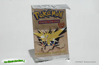 Pokemon Trading Card Game Booster Pack Fossil Zapdos Art - Wizards of the Coast 1999 Brand New